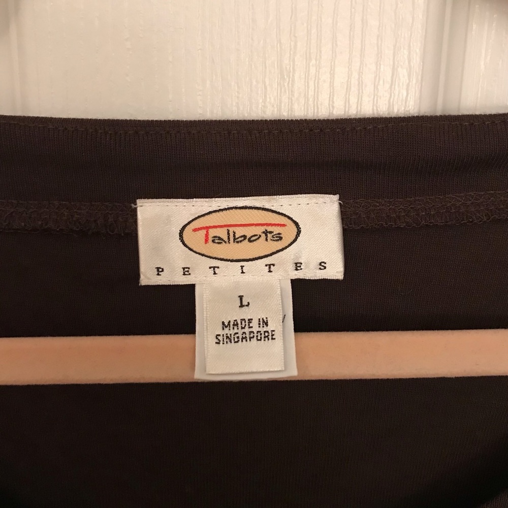 Brown Talbots cotton top. Bundle promo: send offer - 5 items for $35 🌸 - Picture 5 of 7